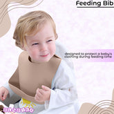 Baby Feeding Essential Baby Dinner Set Infant Training Eating Utensils-Brown